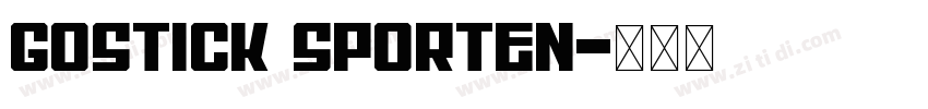 Gostick Sporten字体转换